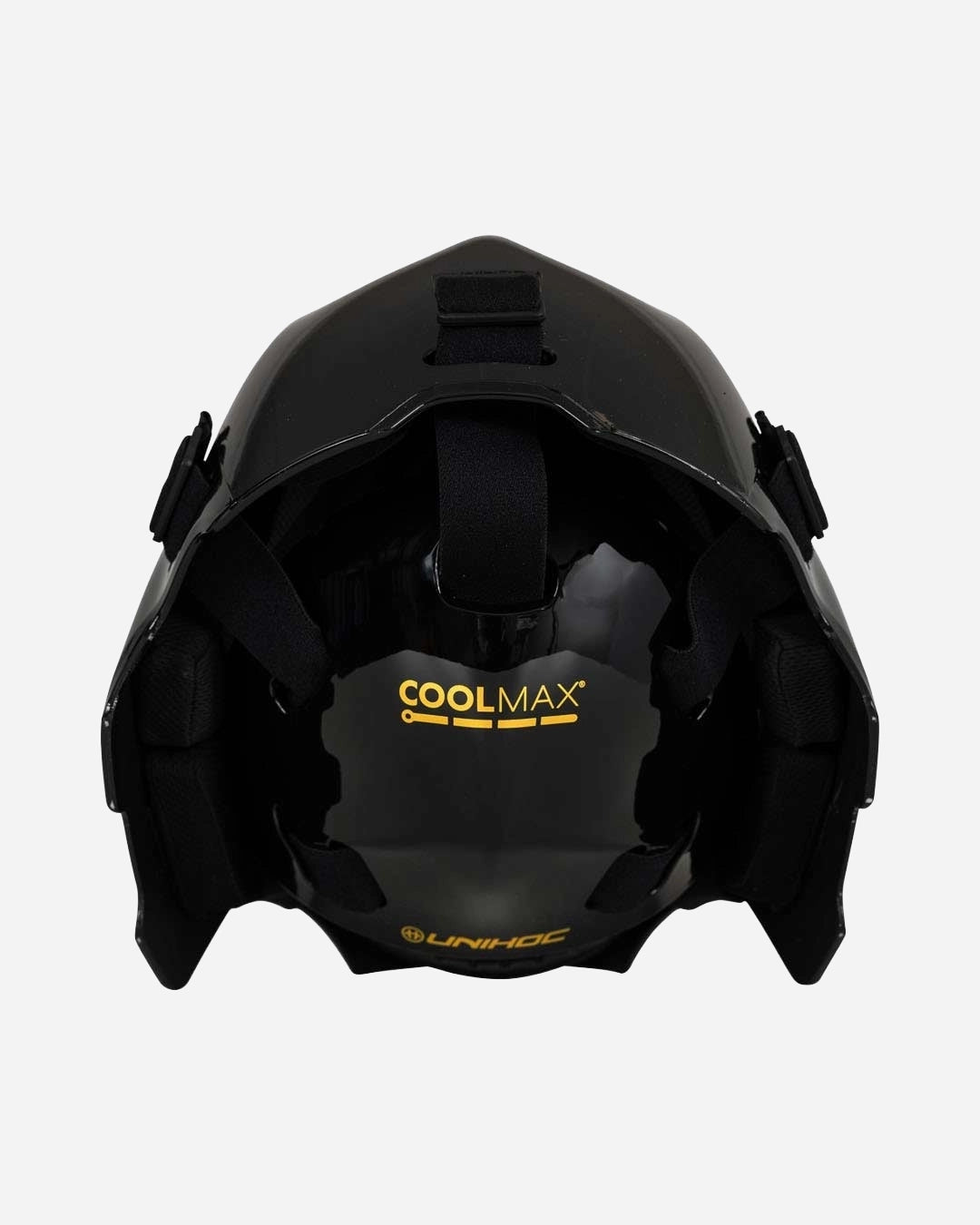 Unihoc Goalie Mask ALPHA PRIME EVOLAB Sort/Gull 26/27