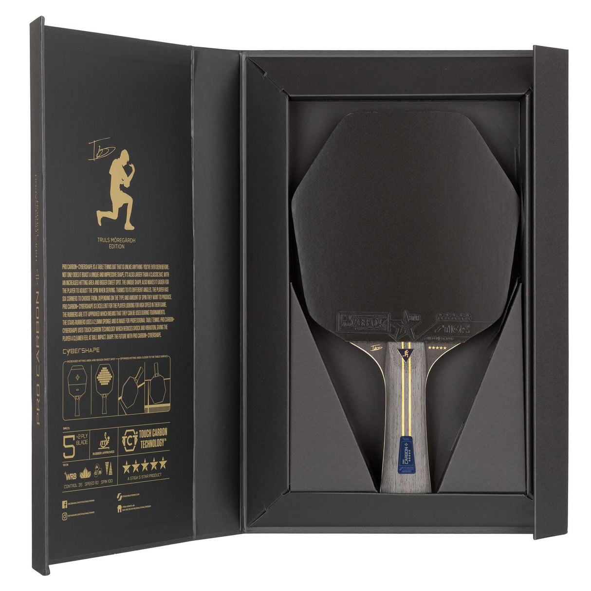 Bat Pro Carbon Plus Cybershape Truls Edition - 5-stjernet