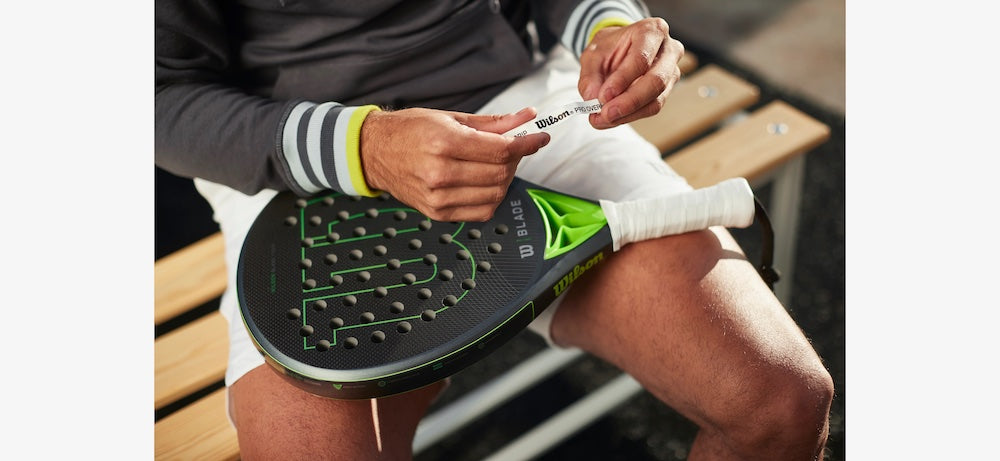 Wilson Pro Overgrip Padel Blanc – Pack 3 Surgrips Confortables & Durables, Spécial Raquettes Padel