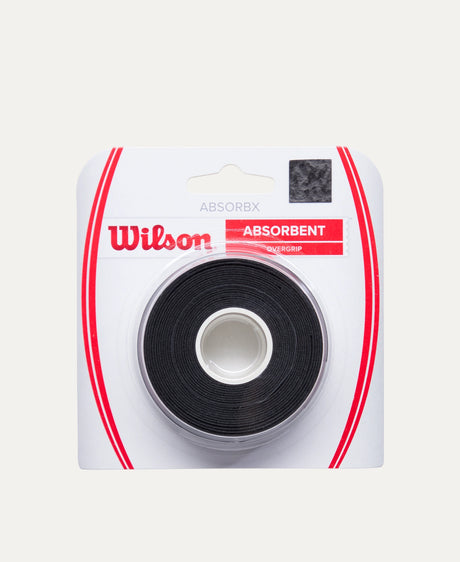 Wilson ABSORBX Overgrip 3-pakkaus musta